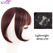 Black/Light Brown Clip In Hair Bangs Hairpiece Accessories Synthetic