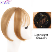 Black/Light Brown Clip In Hair Bangs Hairpiece Accessories Synthetic