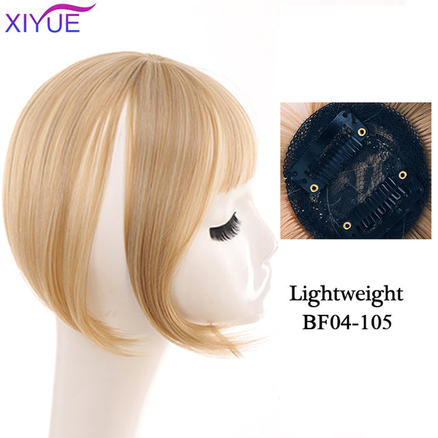 Black/Light Brown Clip In Hair Bangs Hairpiece Accessories Synthetic