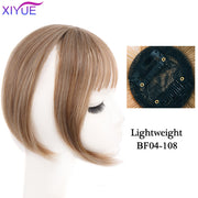 Black/Light Brown Clip In Hair Bangs Hairpiece Accessories Synthetic