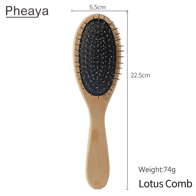 Hair brush Women Massage Bamboo Combs