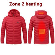 Men 9 Areas Heated Jacket USB Winter