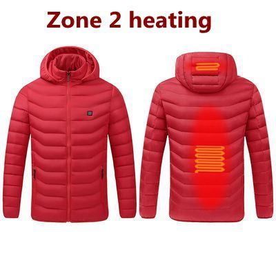 Men 9 Areas Heated Jacket USB Winter