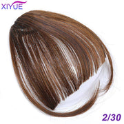 Black/Light Brown Clip In Hair Bangs Hairpiece Accessories Synthetic