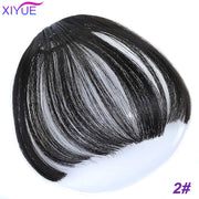 Black/Light Brown Clip In Hair Bangs Hairpiece Accessories Synthetic