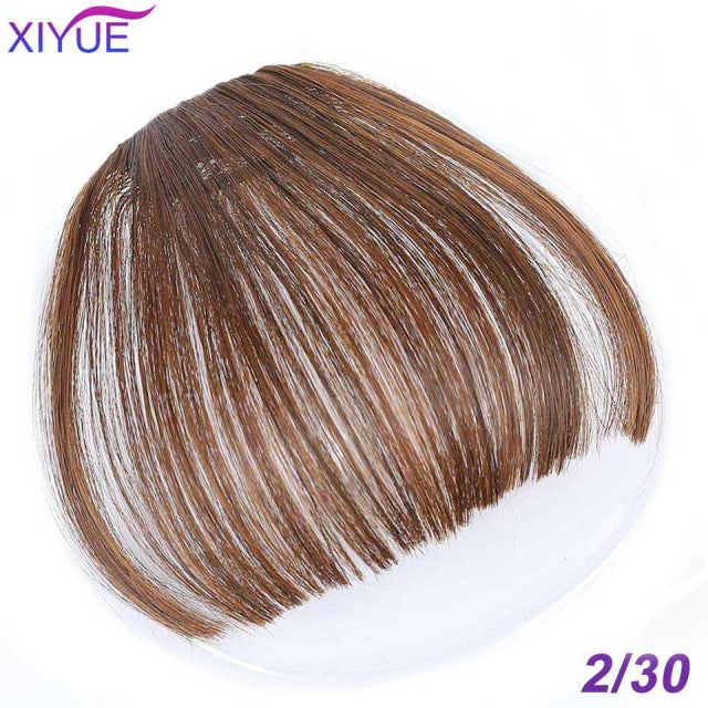 Black/Light Brown Clip In Hair Bangs Hairpiece Accessories Synthetic