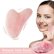 Natural Rose Jade Gua Sha Gouache Scraper Massager