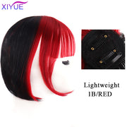 Black/Light Brown Clip In Hair Bangs Hairpiece Accessories Synthetic