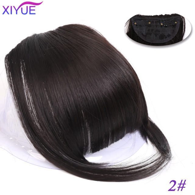 Black/Light Brown Clip In Hair Bangs Hairpiece Accessories Synthetic