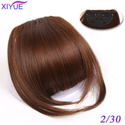 Black/Light Brown Clip In Hair Bangs Hairpiece Accessories Synthetic