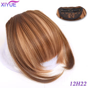 Black/Light Brown Clip In Hair Bangs Hairpiece Accessories Synthetic