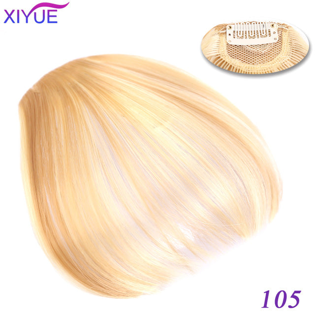 Black/Light Brown Clip In Hair Bangs Hairpiece Accessories Synthetic