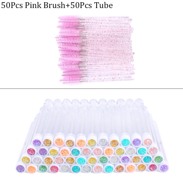 Reusable Eyebrow Brush Tube Disposable