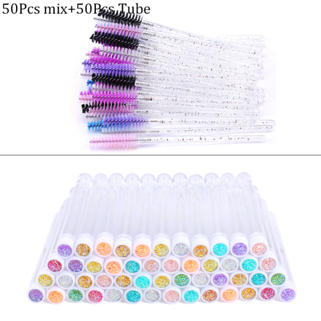 Reusable Eyebrow Brush Tube Disposable