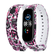 Strap For Xiaomi Mi Band 4 3 5 6 watch band Creative graffiti style