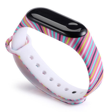 Strap For Xiaomi Mi Band 4 3 5 6 watch band Creative graffiti style