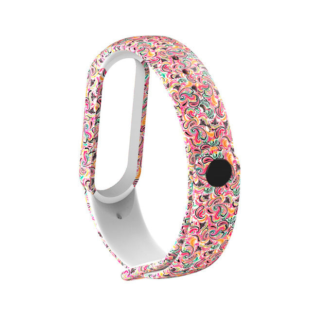 Strap For Xiaomi Mi Band 4 3 5 6 watch band Creative graffiti style