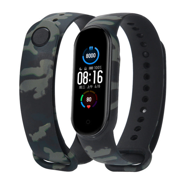 Strap For Xiaomi Mi Band 4 3 5 6 watch band Creative graffiti style