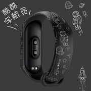 Strap For Xiaomi Mi Band 4 3 5 6 watch band Creative graffiti style