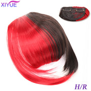 Black/Light Brown Clip In Hair Bangs Hairpiece Accessories Synthetic