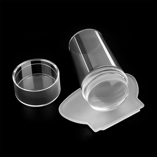 Silicone Transparent Nail Art Stamping Kit