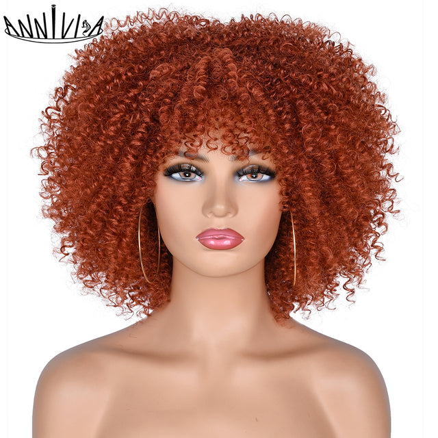 Short Hair Afro Kinky Curly Wigse