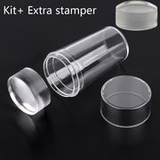 Silicone Transparent Nail Art Stamping Kit