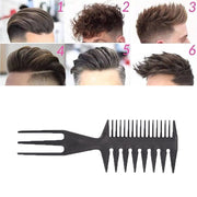 Professional Hair Tail Comb Salon Cut Comb Styling Stainless Steel Spiked