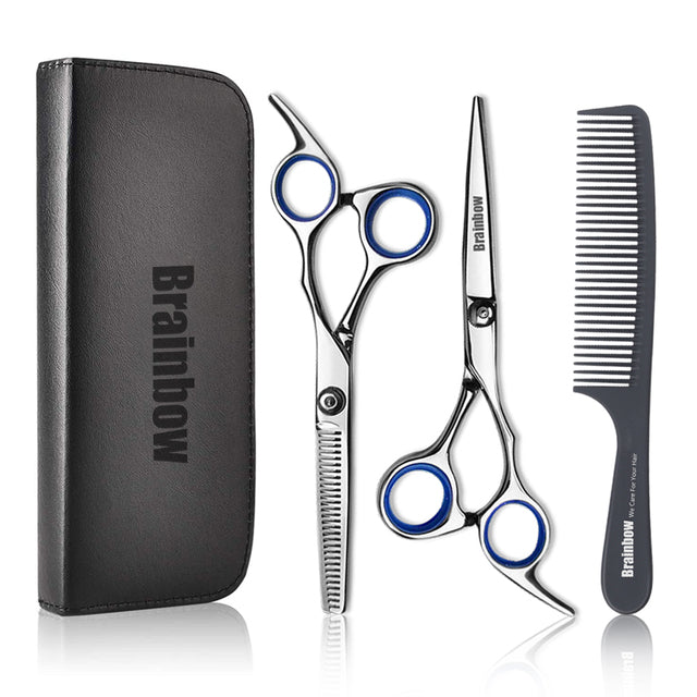 Brainbow 6 inch Cutting Thinning  Styling Tool Hair Scissors Stainless Steel