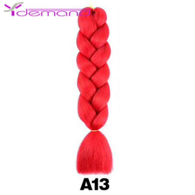 Y Demand 24 Inch Ombre Color Synthetic Braids