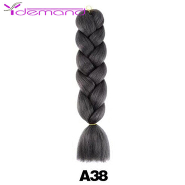 Y Demand 24 Inch Ombre Color Synthetic Braids