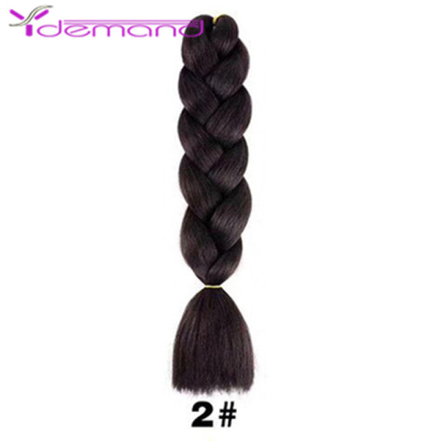 Y Demand 24 Inch Ombre Color Synthetic Braids