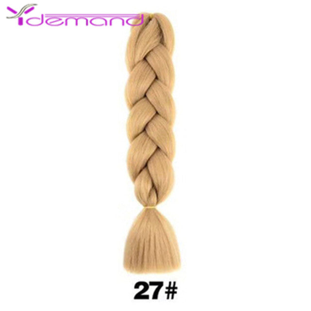 Y Demand 24 Inch Ombre Color Synthetic Braids