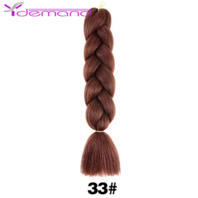 Y Demand 24 Inch Ombre Color Synthetic Braids