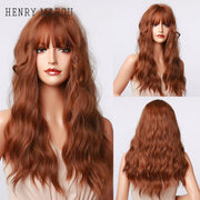 HENRY MARGU Long Natural Wavy Platinum Blonde Wigs