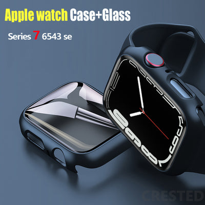 Glass+Cover For Apple Watch case iWatch Accessorie Screen Protector