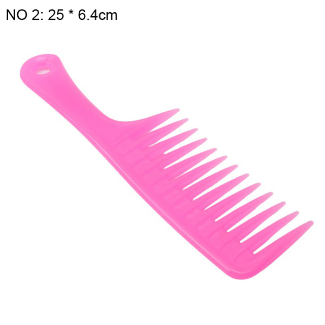 Grove Hairdress Comb Heat Resistant Woman Wet Hook Curly Hair Brushes