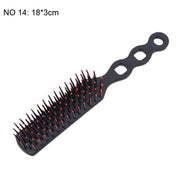 Grove Hairdress Comb Heat Resistant Woman Wet Hook Curly Hair Brushes