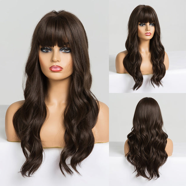 GEMMA Red Brown Copper Ginger Long Straight Synthetic Wigs