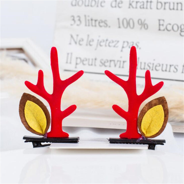 Christmas Cute Antler Hair Clips