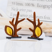 Christmas Cute Antler Hair Clips