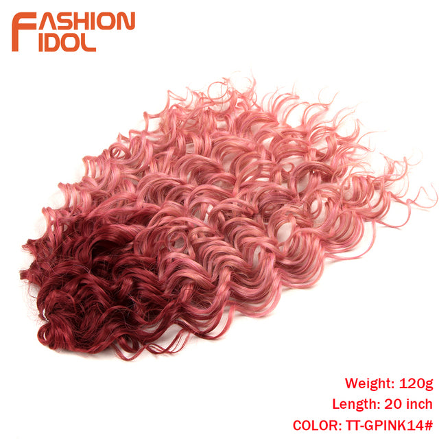 Deep Wavy Twist Crochet Hair Synthetic Afro Curly Hair