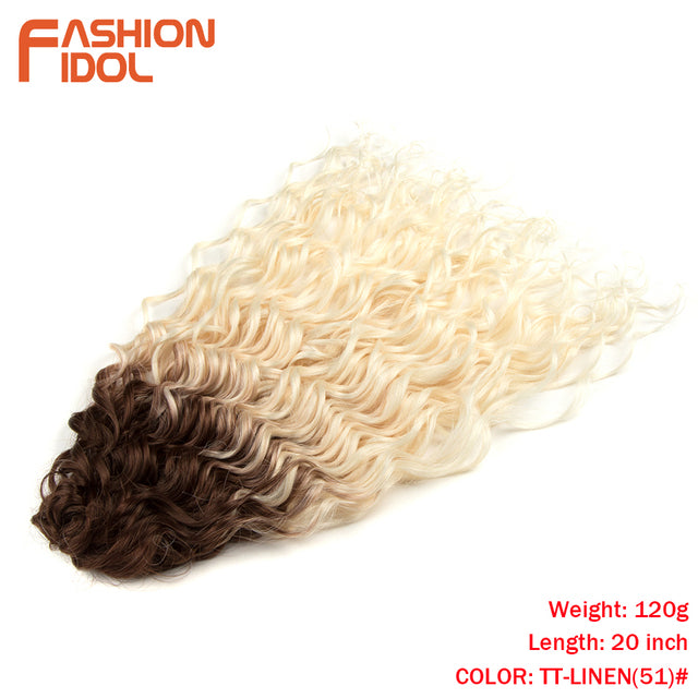 Deep Wavy Twist Crochet Hair Synthetic Afro Curly Hair