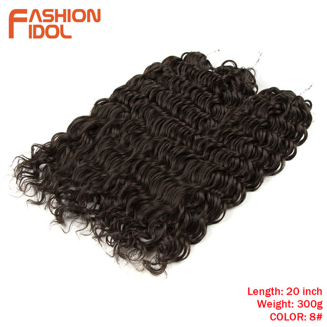 Deep Wavy Twist Crochet Hair Synthetic Afro Curly Hair