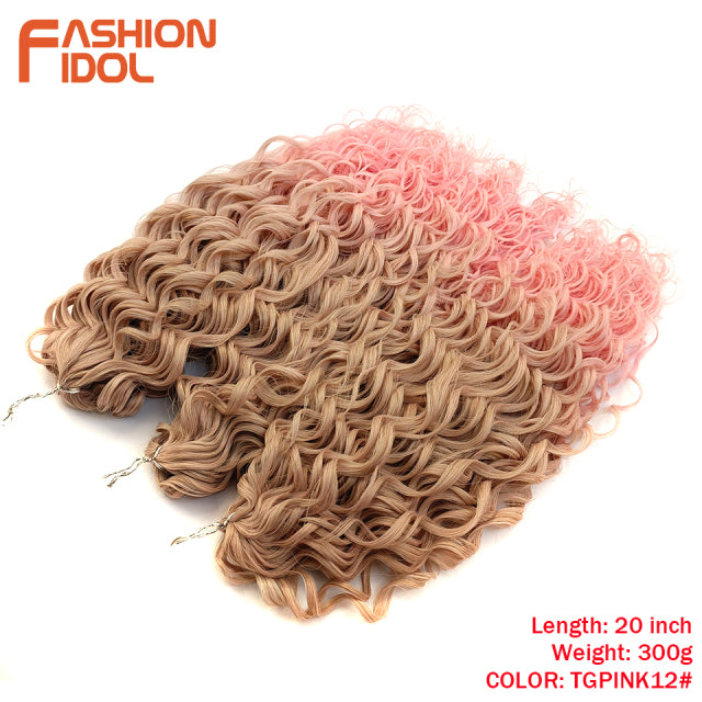 Deep Wavy Twist Crochet Hair Synthetic Afro Curly Hair