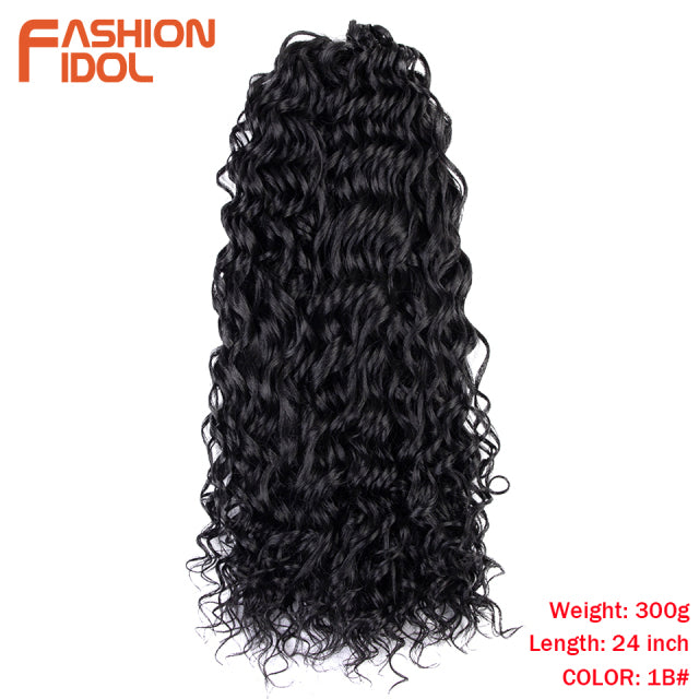 Deep Wavy Twist Crochet Hair Synthetic Afro Curly Hair