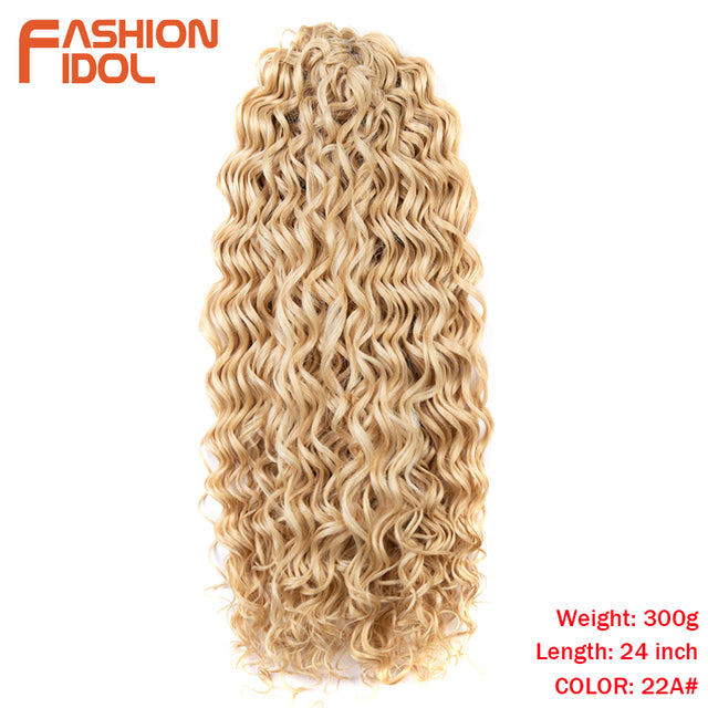 Deep Wavy Twist Crochet Hair Synthetic Afro Curly Hair