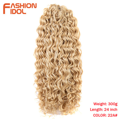 Deep Wavy Twist Crochet Hair Synthetic Afro Curly Hair