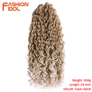 Deep Wavy Twist Crochet Hair Synthetic Afro Curly Hair