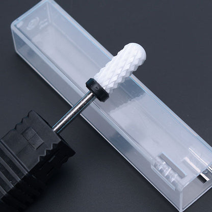 Ceramic Milling Cutter Manicure Nail Drill Bits Electric Nail Files Pink Blue